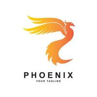 Fénix logotipo ícone, vetor ilustração, modelo projeto, marca companhia