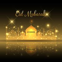 Eid mubarak fundo vetor