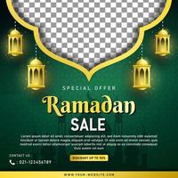 Ramadã venda bandeira modelo para social meios de comunicação postar vetor