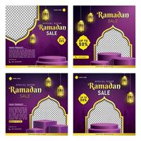 Ramadã venda bandeira modelo para social meios de comunicação postar vetor