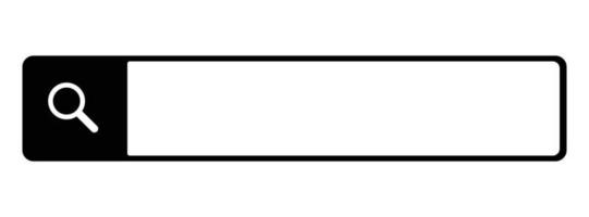 simples Preto procurar caixa ícone. vetor. vetor
