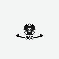360 cam ícone vetor