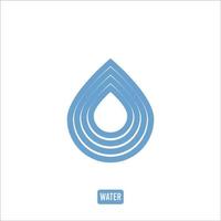 água ícone logotipo vetor