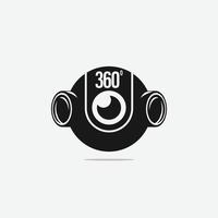 360 cam ícone vetor