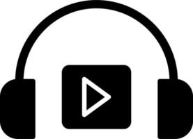 podcast ouvindo vetor ícone