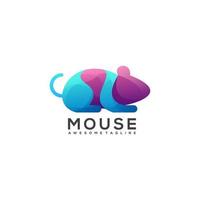 ilustração do logotipo, mouse colorido vetor