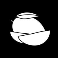 ícone de glifo do modo escuro de manga vetor