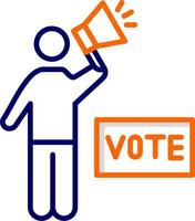 ícone de vetor de campanha de votação