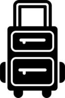 ícone de vetor de mala de viagem