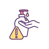 ícone de desinfecção de mão vetor