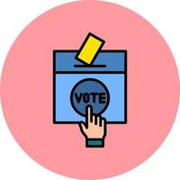 voto fundida vetor ícone