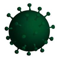 humano vírus ou bactérias de perto isolado em transparente fundo vetor