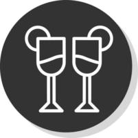 design de ícone de vetor de alt de vidro martini