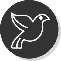 design de ícone de vetor de pomba