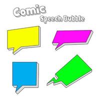 quadrinho discurso bolhas, conjunto do colorida retro discurso bolhas, vetor