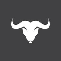 touro chifre logotipo vetor modelo