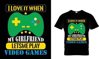 vetor grátis de design de camiseta para jogos