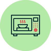 ícone de vetor de forno de microondas