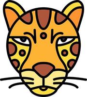 ícone de vetor de leopardo