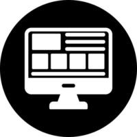 ícone de vetor de web design