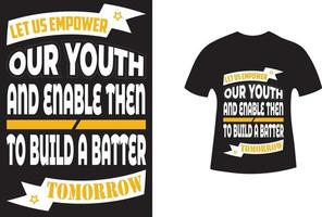 juventude dia camiseta Projeto vetor