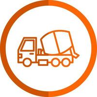 design de ícone de vetor de caminhão misturador