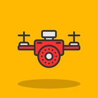 design de ícone de vetor de câmera drone