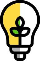 design de ícone de vetor de luz ecológica