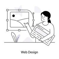 web design moderno vetor