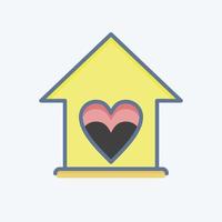 ícone amor família. relacionado para família símbolo. simples Projeto editável. simples ilustração vetor