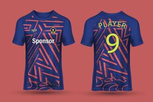 design de camisa esportiva para sublimação vetor