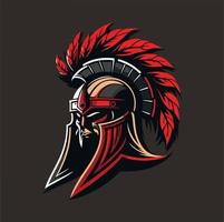 espartano Forte mascote logotipo vetor ilustração eps10