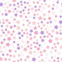 desatado recorrente padronizar do pastel pequeno rosa, roxo, bege estrelas para tecido, têxtil, papéis e de outros vários superfícies vetor