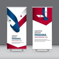 ilustração de modelo vetorial design criativo feliz dia da independência do Panamá vetor