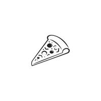 pizza logotipo ou ícone Projeto vetor