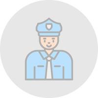 design de ícone vetorial de policial vetor