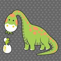 engraçado dinossauros família em trilha fundo, vetor desenho animado ilustração