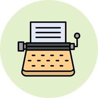 ícone de vetor de máquina de escrever