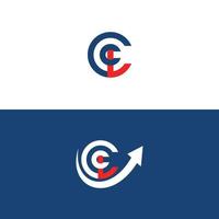 inicial carta cc logotipo vetor Projeto modelo com crescer ícone