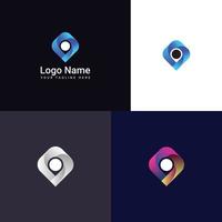 PIN localização logotipo vetor Projeto. marca identidade emblema, desenhos conceito, logotipos, logótipo elemento para modelo