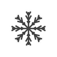 flocos de neve ícone e símbolo ilustração vetor