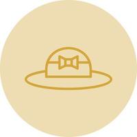 design de ícone de vetor de chapéu pamela