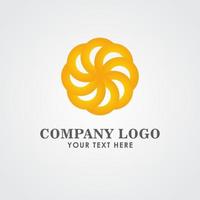 ilustração do design do modelo do vetor do logotipo da empresa