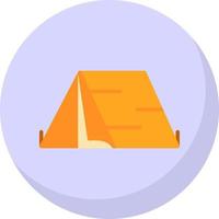 design de ícone de vetor de barraca de acampamento