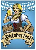 oktoberfest poster evento vetor