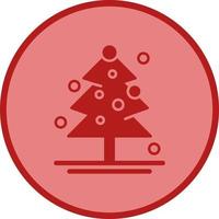 Natal árvore único vetor ícone
