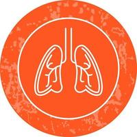 pulmões único vetor ícone