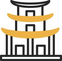 design de ícone de vetor de templo