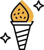 design de ícone de vetor de sorvete