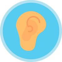 design de ícone de vetor de orelha